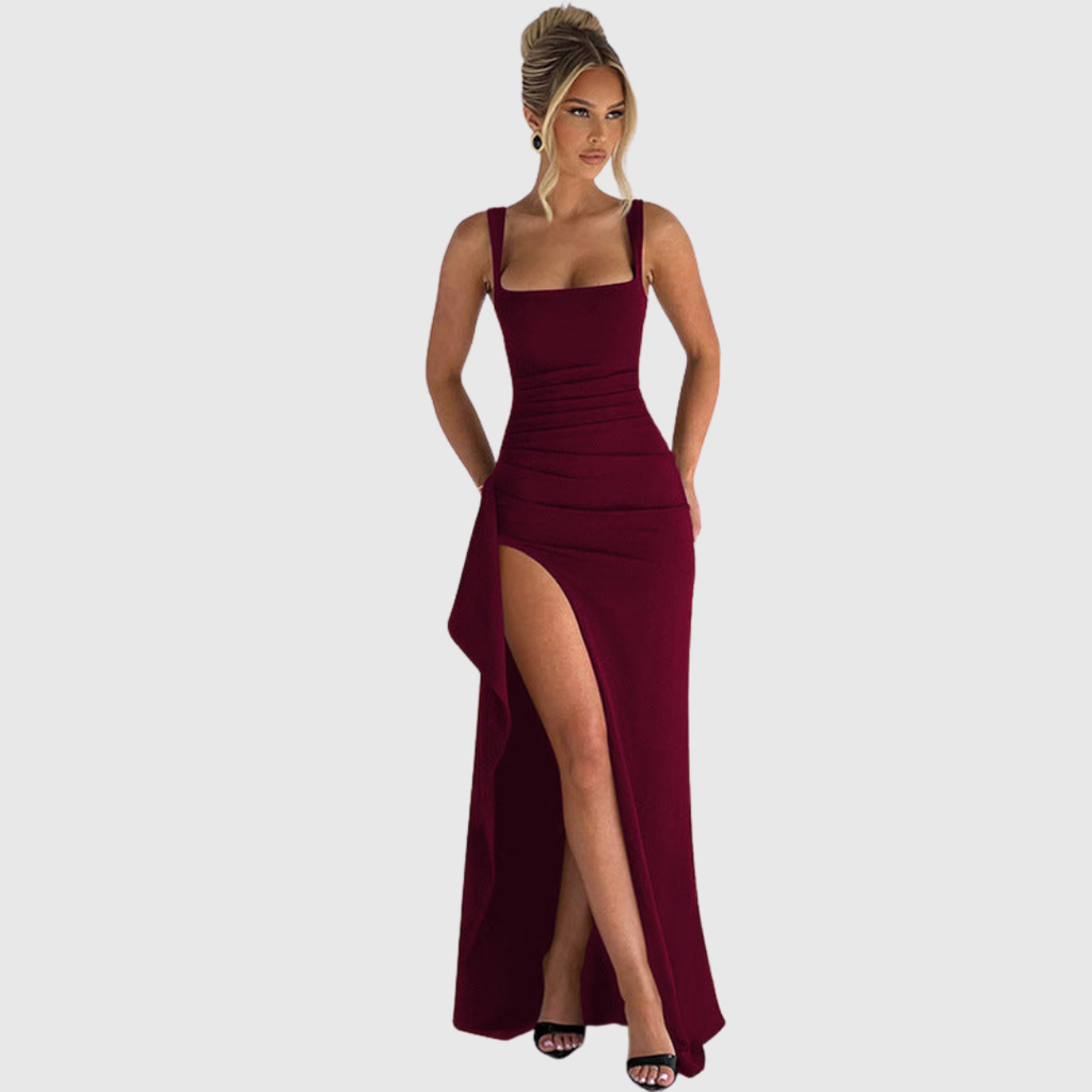 Slip Open Back Maxi Dress Evening for Women