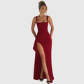 Slip Open Back Maxi Dress Evening for Women