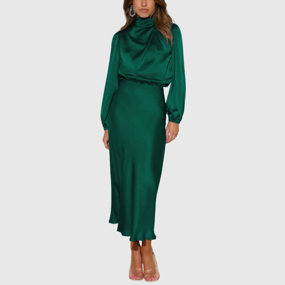 Satin Maxi Dress Summer for Women