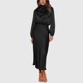 Satin Maxi Dress Summer for Women