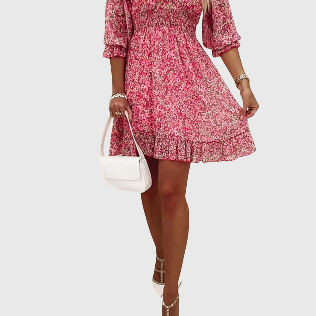 Floral Puff Sleeve Dress Summer for Women Cicadias Dresses Cicadias