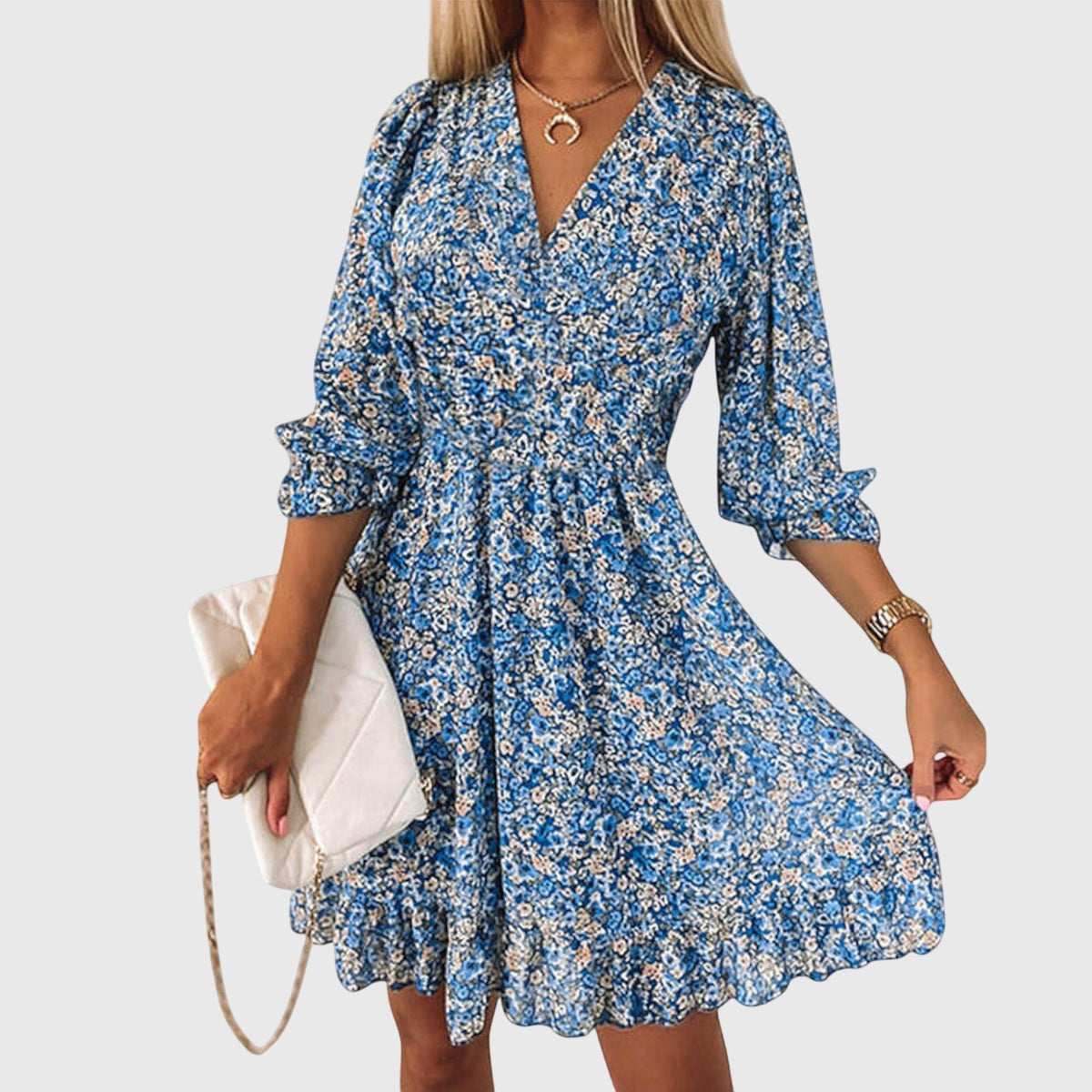 Floral Puff Sleeve Dress Summer for Women Cicadias Dresses Cicadias