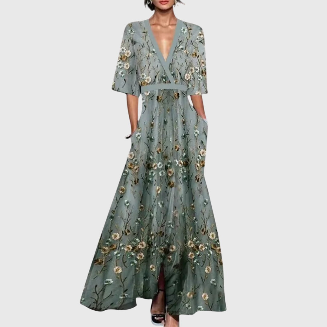 Floral Wrap Maxi Dress Casual for Women Cicadias Dresses Cicadias
