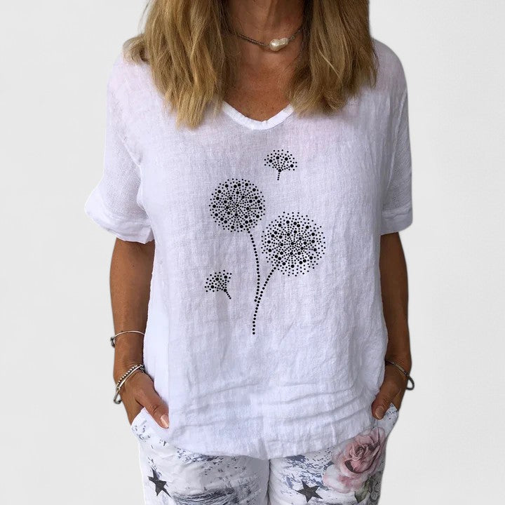 Relaxed A-Line Blouse Summer for Women Cicadias Tops Cicadias