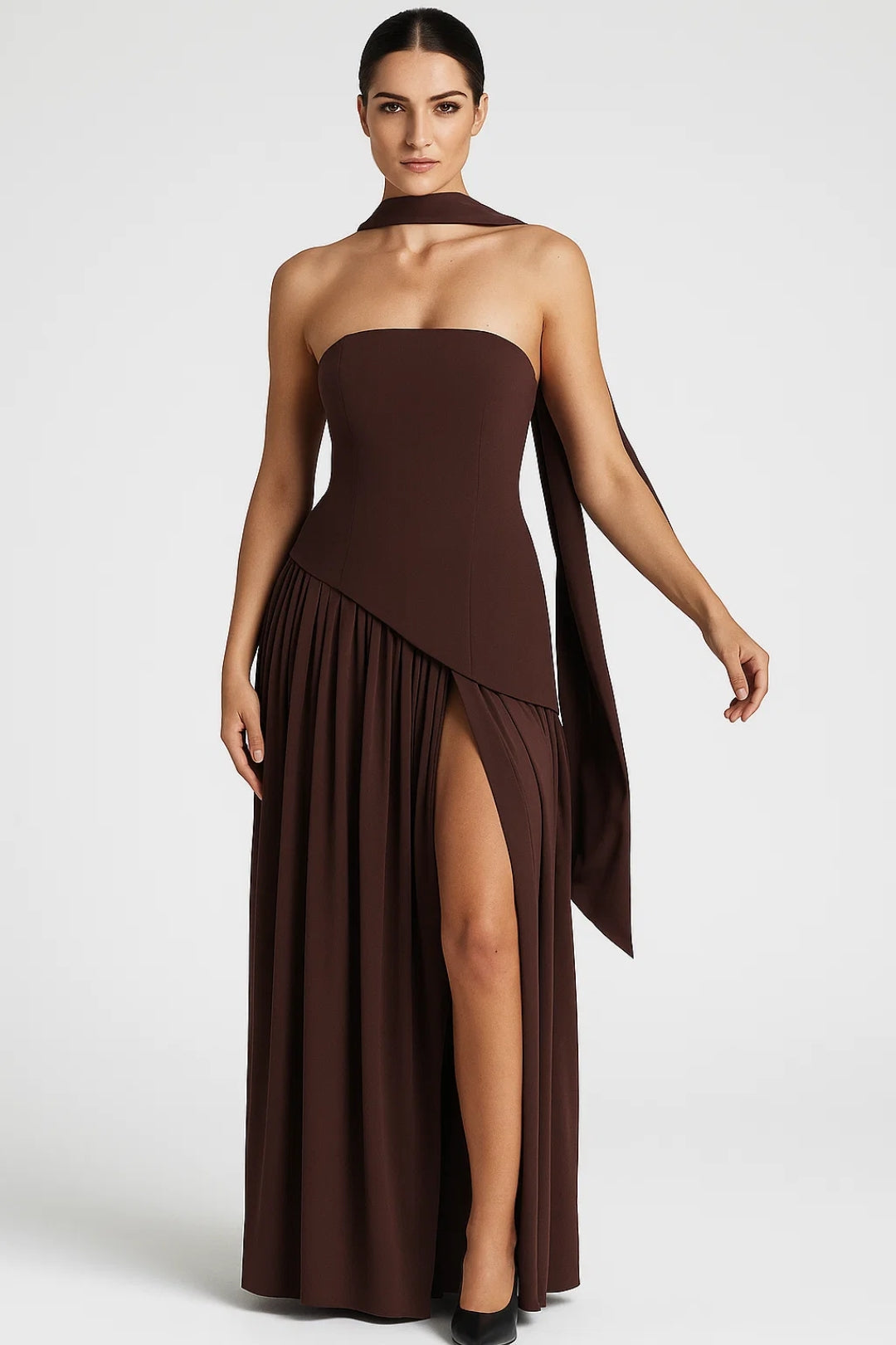Midi V-Neck Midi Dress Summer for Women